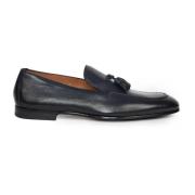 Blauwe Mocins met Kwastjes Doucal's , Black , Heren