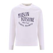Sweatshirt Maison Kitsuné , White , Heren