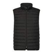 Ganzendons gerecycled stof vest Boggi Milano , Black , Heren