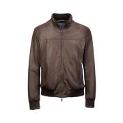 Leather Jackets Gimo's , Brown , Heren