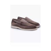 Taupe Suède Loafers voor Heren Hogan , Beige , Heren