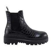 Ankle Boots Car Shoe , Black , Dames