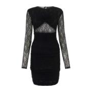 Elegante Zwarte Kanten Jurk Philosophy di Lorenzo Serafini , Black , D...