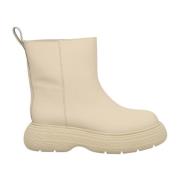 Stijlvolle Beige Enkellaarsjes voor Dames Gia Borghini , Beige , Dames