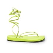 Flat Sandals Bettina Vermillon , Yellow , Dames