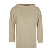 Stijlvolle Boat Neck Sweater in Bruin Liviana Conti , Brown , Dames