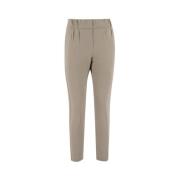 Slim-fit Trousers Le Tricot Perugia , Beige , Dames