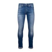 Stijlvolle Slim-fit Jeans voor Heren Dondup , Blue , Heren