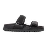 Sliders Gia Borghini , Black , Dames