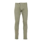 Groene Winter Gabardine Broek Roy Roger's , Green , Heren