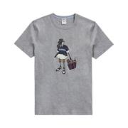 Henry Print T-Shirt Brooks Brothers , Gray , Heren