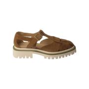 Flat Sandals Calce , Brown , Dames