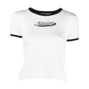 Wit katoenen t-shirt Ambush , White , Dames