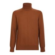 Bruine Wol Gebreide Kleding voor Heren Lardini , Brown , Heren