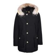 Heren Artic Afneembare Bont Parka Woolrich , Black , Dames