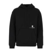 Zwart katoen oversize sweatshirt Oamc , Black , Heren