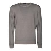 Round-neck Knitwear Fay , Gray , Heren