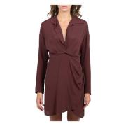 Jurk Semicouture , Brown , Dames