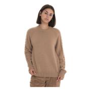 Round-necked pullover Fay , Brown , Dames