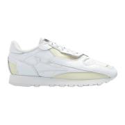 Leren en stoffen sneakers Maison Margiela , White , Dames