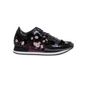 Tropez Bright Patentleren en Fluwelen Sneakers met Geborduurde Bloemen...