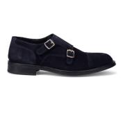 Blauwe Dubbele Monkstrap Schoen Sangiorgio , Blue , Heren