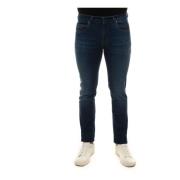 5 pocket denim Jeans Fay , Blue , Heren