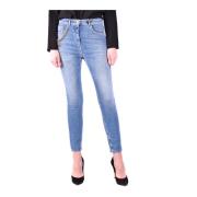 Blauwe Skinny Jeans Elisabetta Franchi , Blue , Dames
