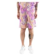 Shorts casual Msgm , Purple , Heren