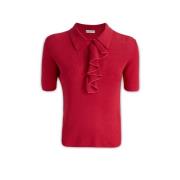 Polo Shirt Ballantyne , Red , Dames