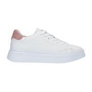 Roze Wit Leren Sneaker Sun68 , White , Dames