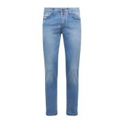 Ultra-Slim Indigo Jeans Kiton , Blue , Heren