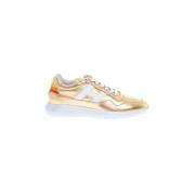 Gouden lage sneakers met veelkleurige afwerking Hogan , Yellow , Dames