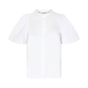 Korte Mouw Top - Stijlvol en Comfortabel Co'Couture , White , Dames