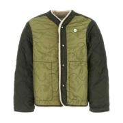 Tweekleurige nylon jas Oamc , Green , Heren