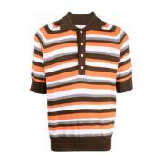 Multicolor Gestreept Poloshirt met Korte Mouw PT Torino , Multicolor ,...