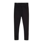 Stijlvolle leren broek voor heren Dondup , Black , Heren