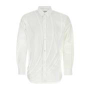 Witte Poplin Overhemd voor Heren Comme des Garçons , White , Heren