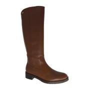 Bruine hoge schacht leren Hoge Laarzen voor dames Wonders , Brown , Da...