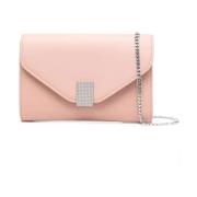 Crossbody Diamant Koppelingstas Lanvin , Pink , Dames