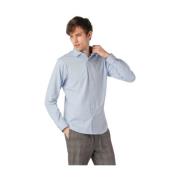 Overhemd Formal Stretch Shirt Clean Cut , Blue , Heren