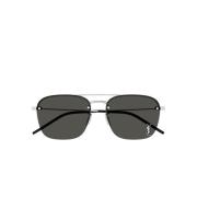 SL 309 M Zonnebril - Metallic Griff Frame Saint Laurent , Gray , Unise...