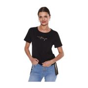 T-Shirt T-Shirt Liu Jo , Black , Dames