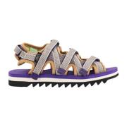 Paarse Platte Sandalen Ss23 Suicoke , Purple , Heren