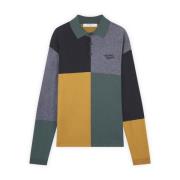 Wollen Katoenen Polo Shirt, Kleurblok Maison Kitsuné , Multicolor , He...