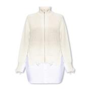 Cardigan met decoratieve afwerkingen MM6 Maison Margiela , Beige , Dam...