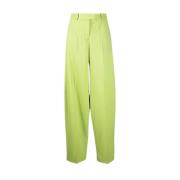 Wijde Tailored Broek The Attico , Green , Dames