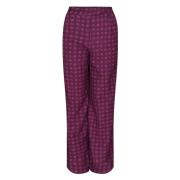 Wide Trousers Jane Lushka , Purple , Dames