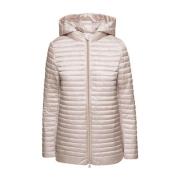 Beige Winterjas voor Dames Save The Duck , Beige , Dames