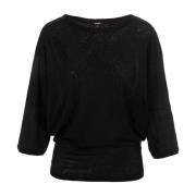 Z314 T-Shirt - Stijlvolle en Hoogwaardige Damesblouses Aspesi , Black ...